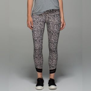 Lululemon High Times Pant *Wrap Mesh Ace Spot Grain Black / Black Size 6-8